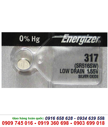 Pin đồng hồ đeo tay 1,55v Silver Oxide Energizer 317,SR516SW chính hãng Made in USA